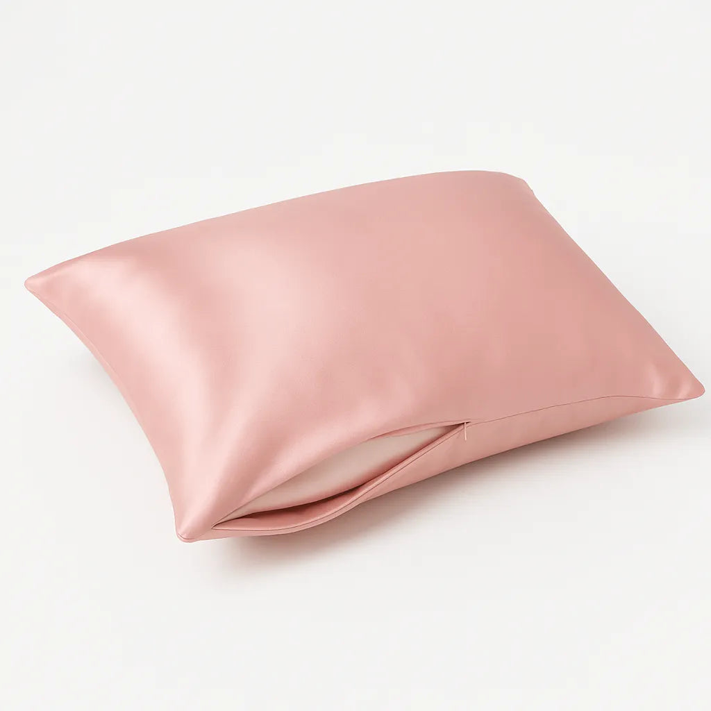 Silkepudebetræk mod uren hud