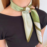 Silketørklæde I Botanic Mist I 53 cm