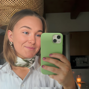 Silketørklæde I Botanic Mist I 53 cm