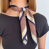 Silketørklæde I Château Red I 53 cm